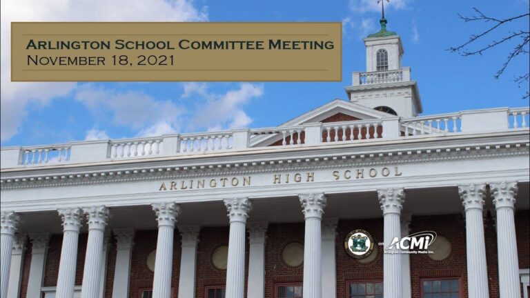 arlington school committee meeting