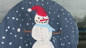 Heights Holiday Window Paintings